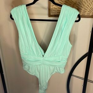 Light Aqua Bodysuit from ViCi, Large